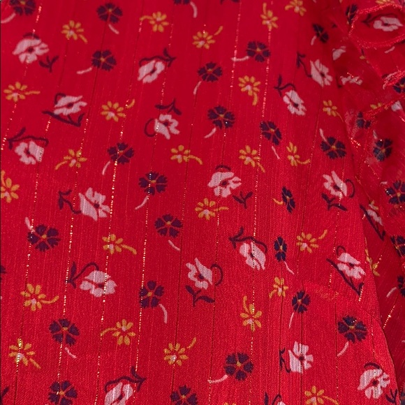 NWT Madewell Tiered Sleeve Peplum Prairie Posies - Picture 4 of 6